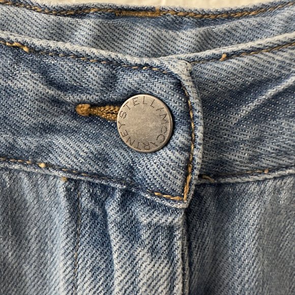Stella McCartney Kids Size 12 Years Old Raw Hem Jean Light Wash - Picture 5 of 8